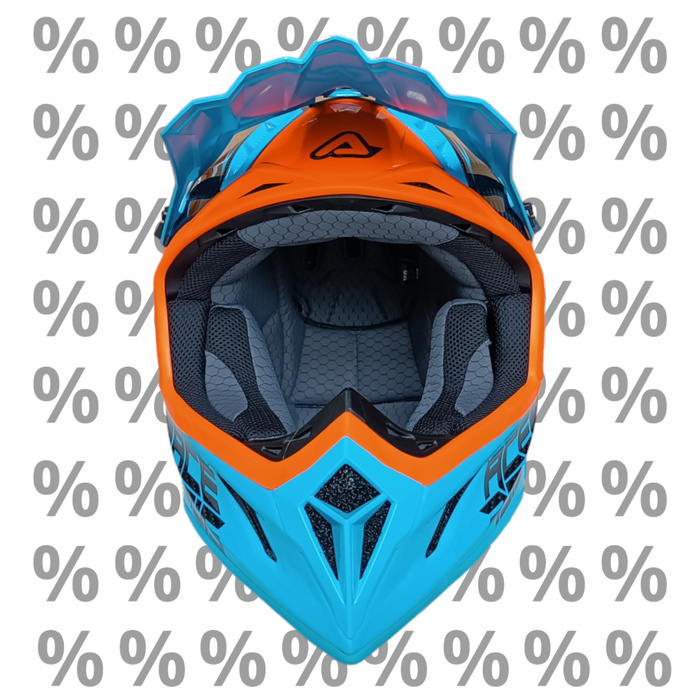 Acerbis Helm Steel Carbon Motorrad Cross Enduro Quad mit ästhetischem Defekt XS