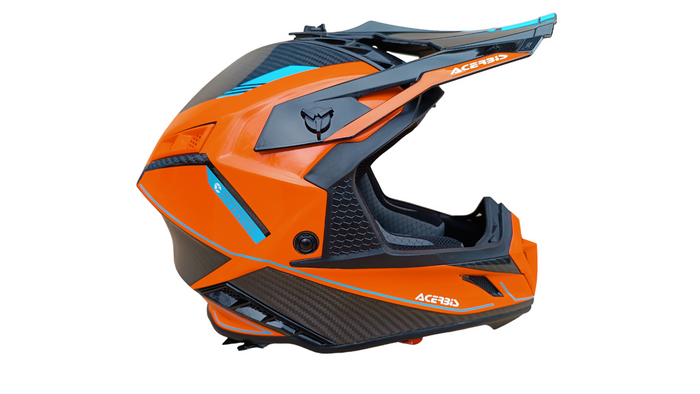 Acerbis Helm Steel Carbon 2206 Cross Enduro Quad mit ästhetischem Defekt M